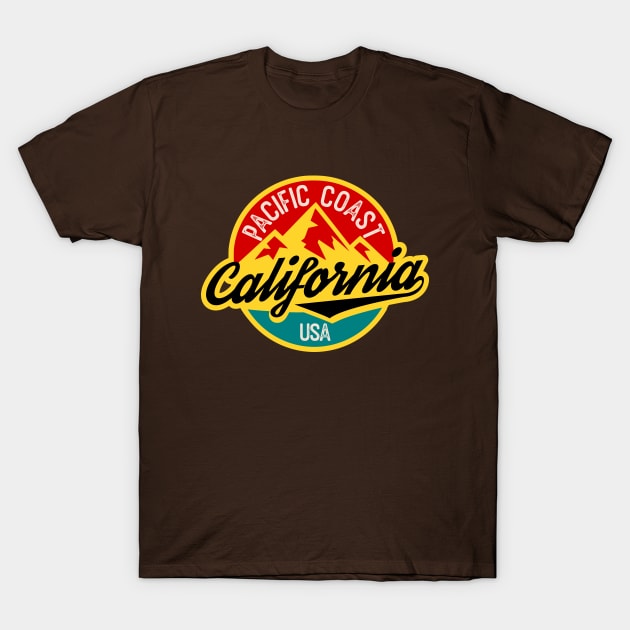 California badge pacific coast T-Shirt by SpaceWiz95